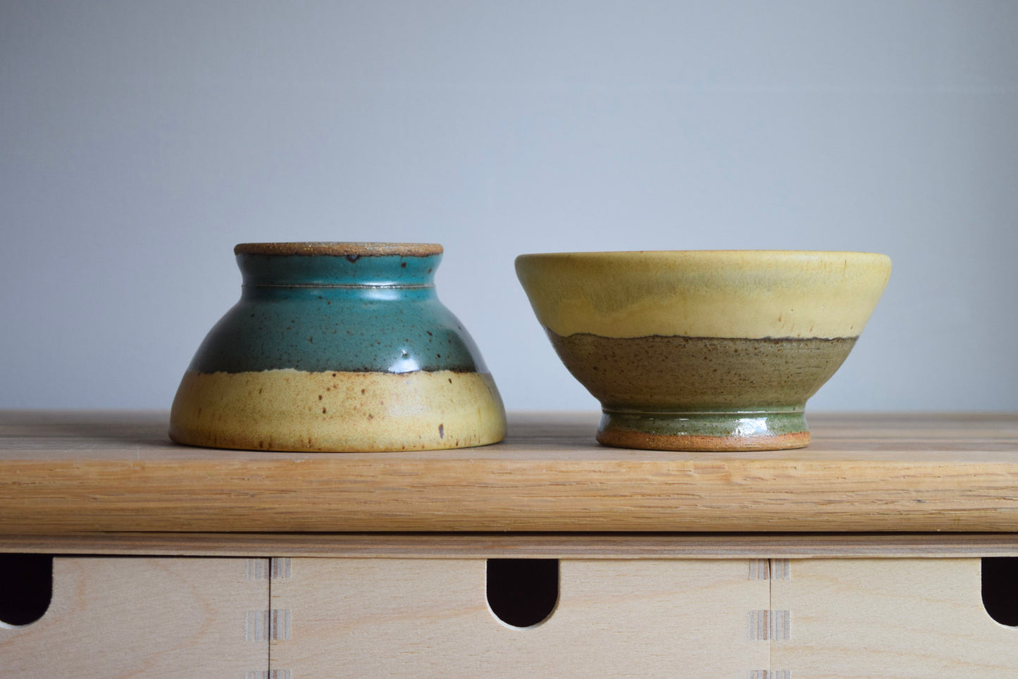 Ceramic Bowl & Natural dyed Mat | Dawn V