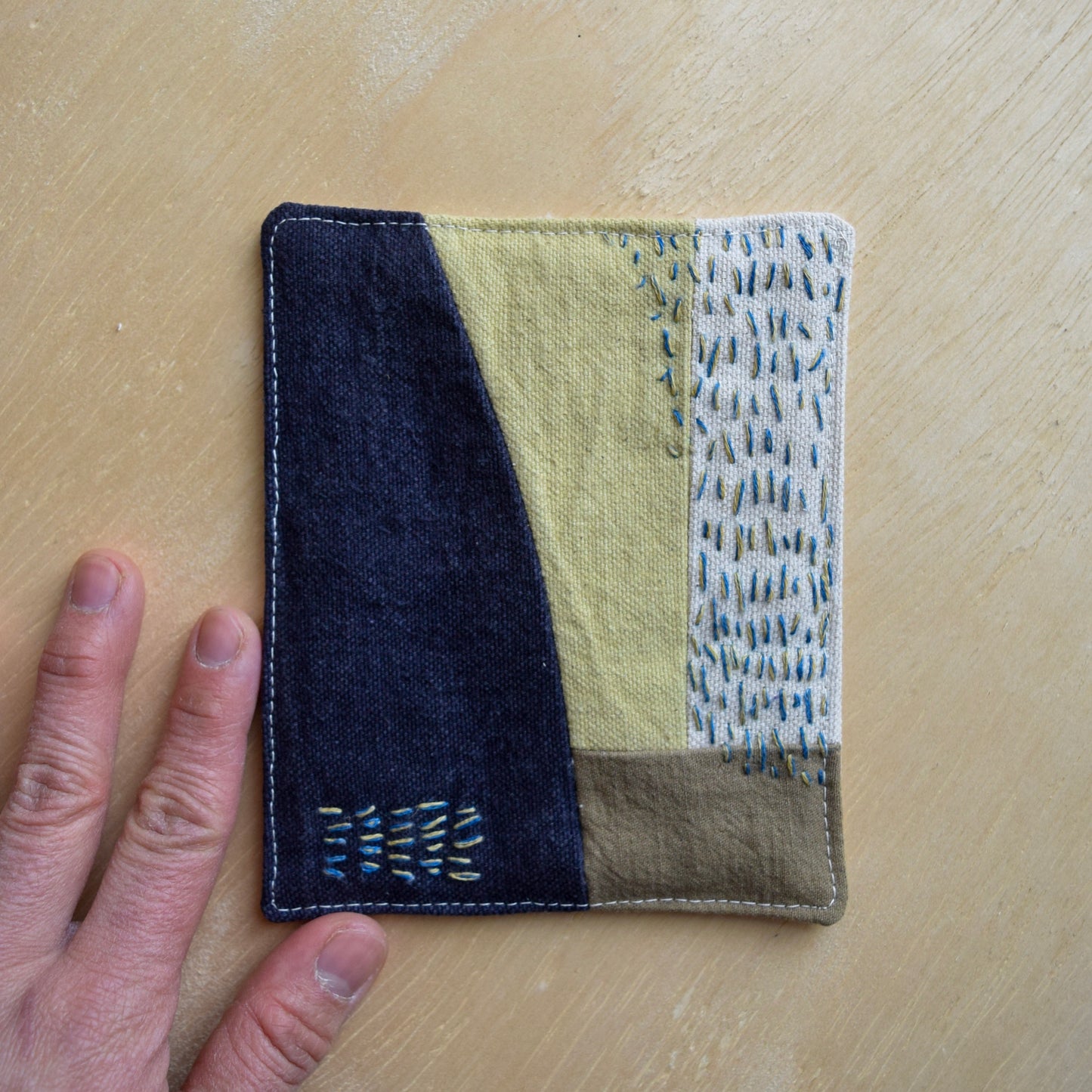 Ceramic Mug & Natural dyed Mat - Spring Rain