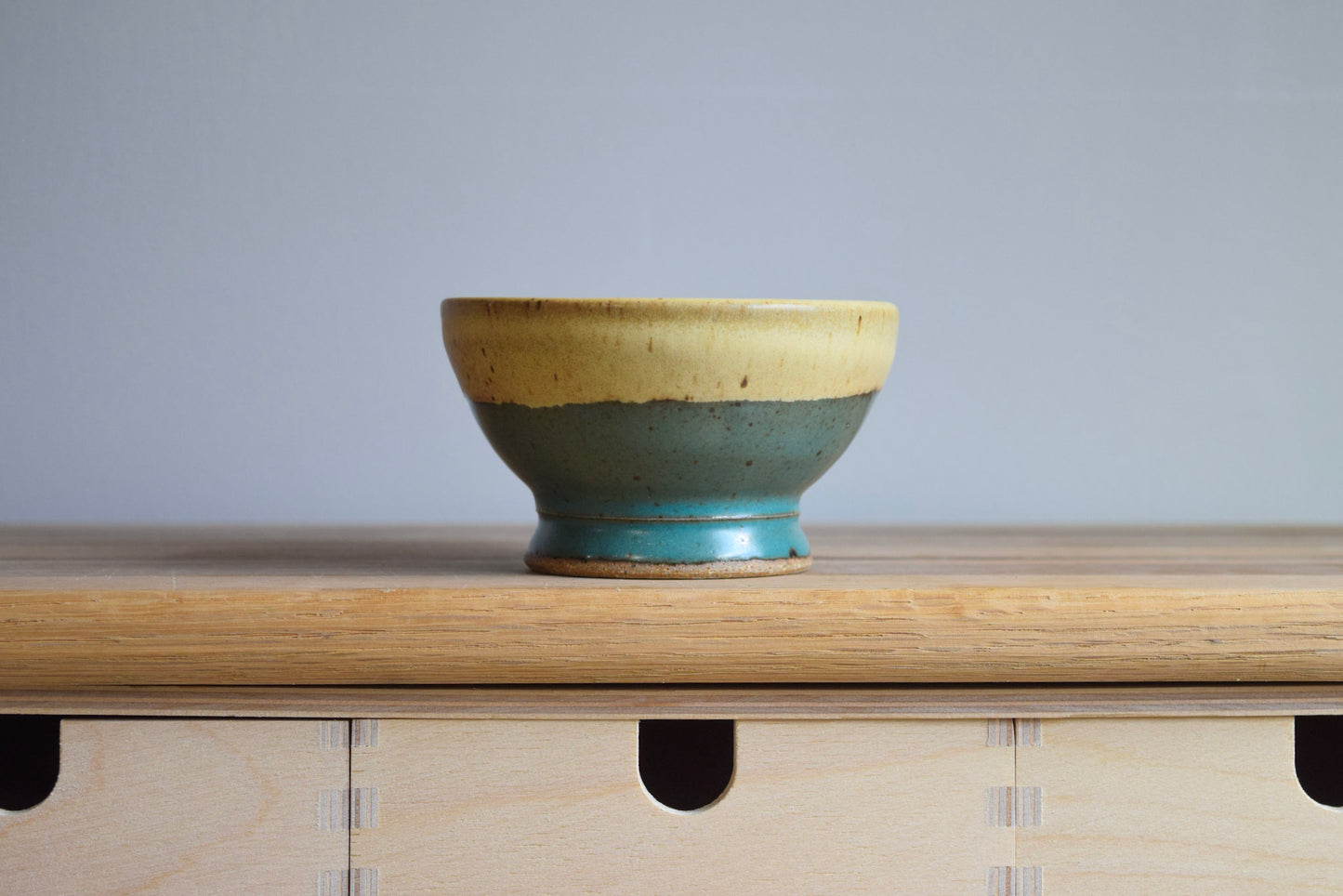 Ceramic Bowl & Natural dyed Mat | Dawn V