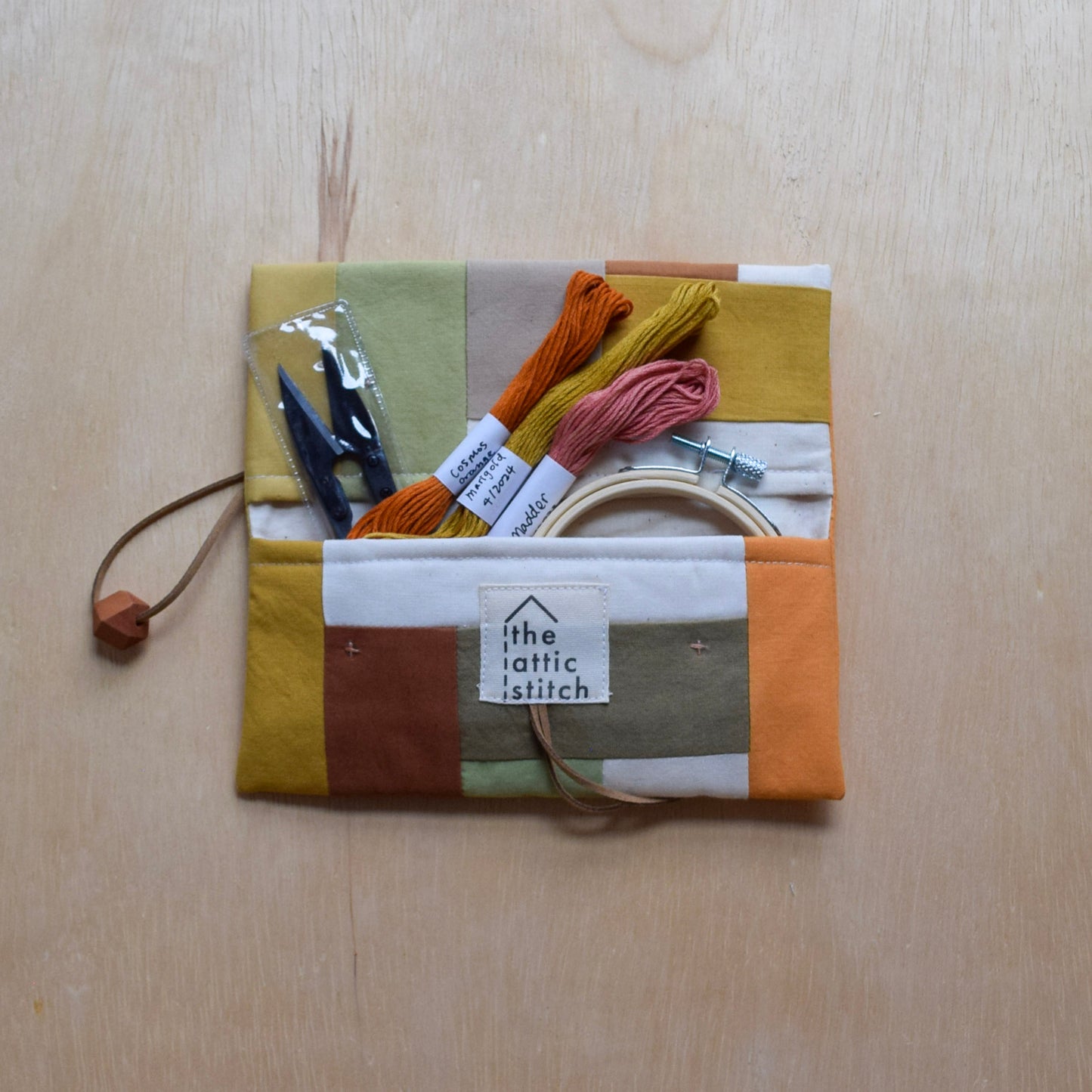 Natural dyed, Patchwork Sewing Kit (3 colors thread set) - Fall Palette III