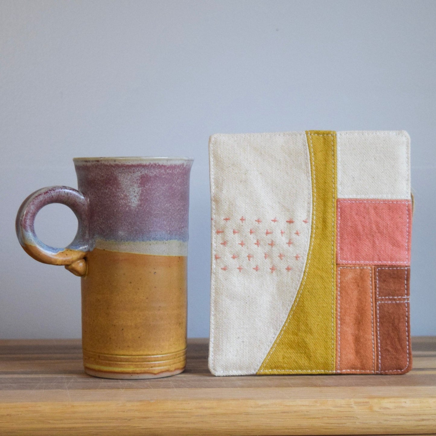 Ceramic Mug & Natural dyed Mat | Dusk