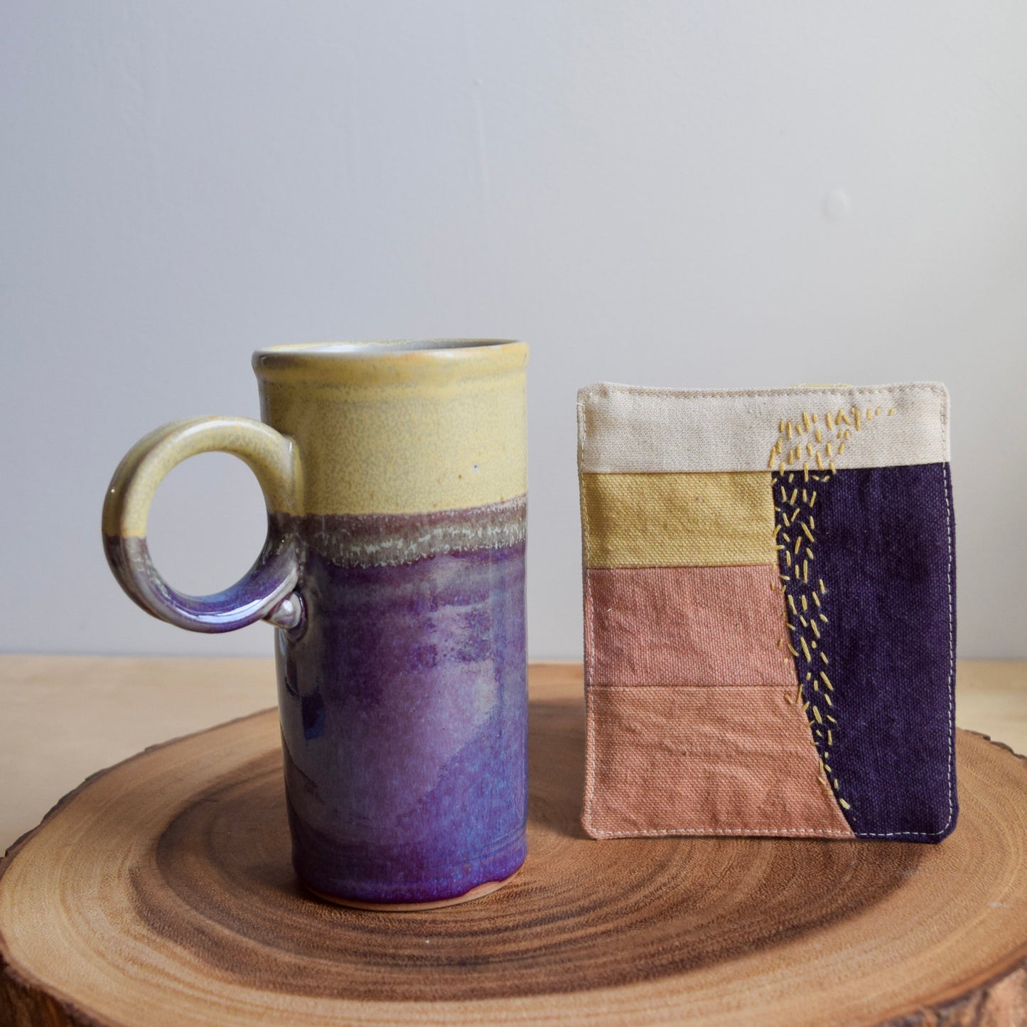 Ceramic Mug & Natural dyed Mat - Dawn II