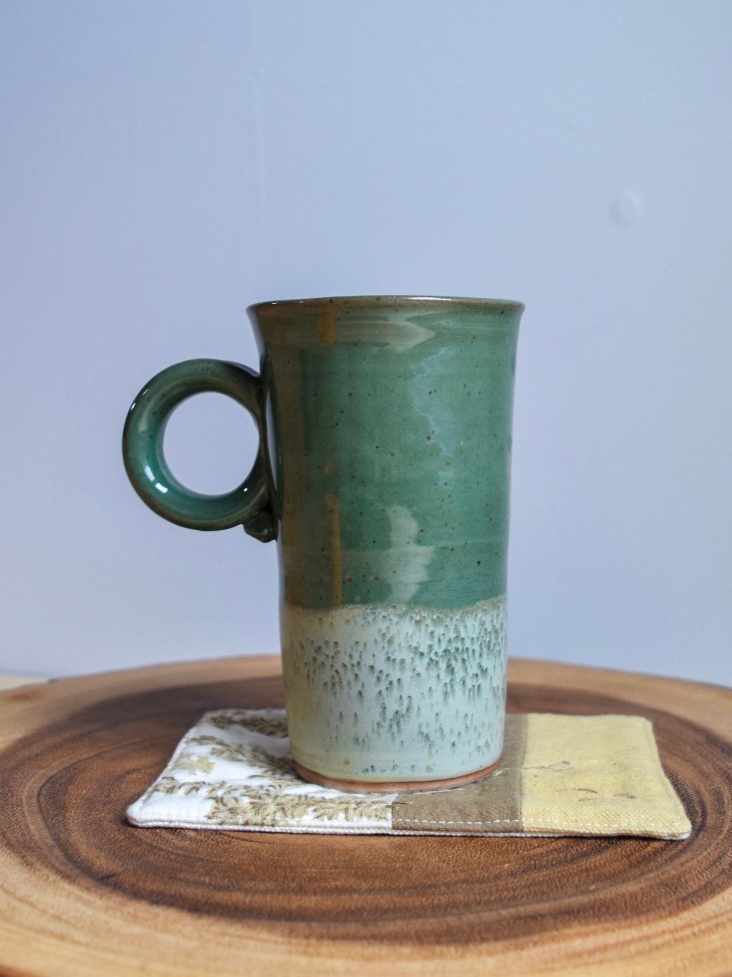 Ceramic Mug & Natural dyed Mat - Misty Forest