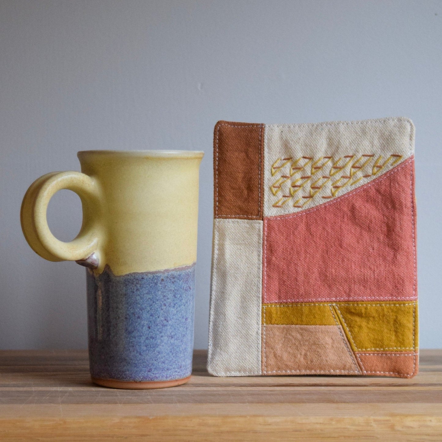 Ceramic Mug & Natural dyed Mat | Dawn III