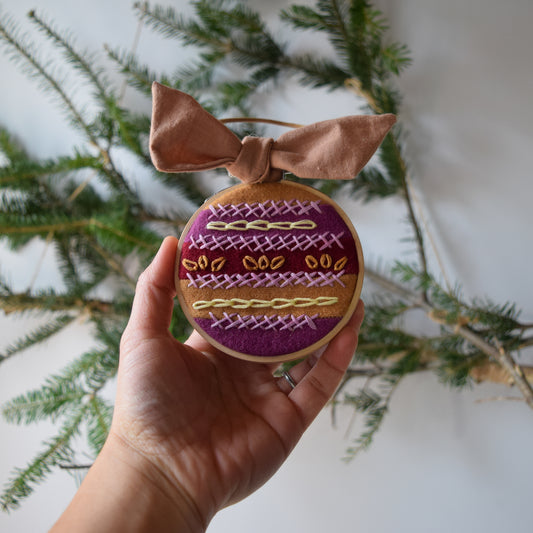 Holiday ornament / wall decor - HOLLY